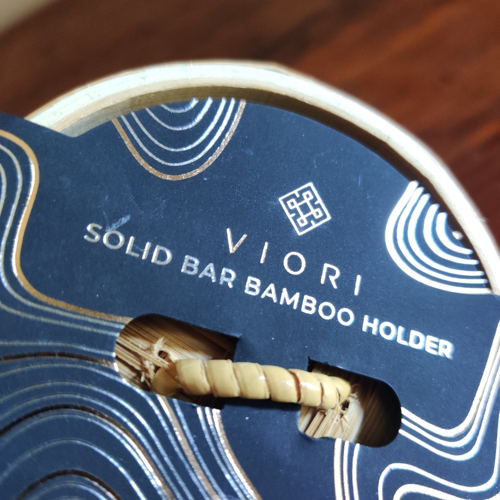Viori Natural Bamboo Bar Holder Shampoo/Conditioner Bar Soap Holder
